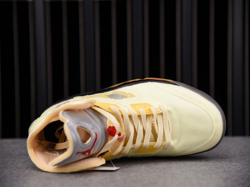 OFF-WHITE x Air Jordan 5 Sail(DH8565-100)